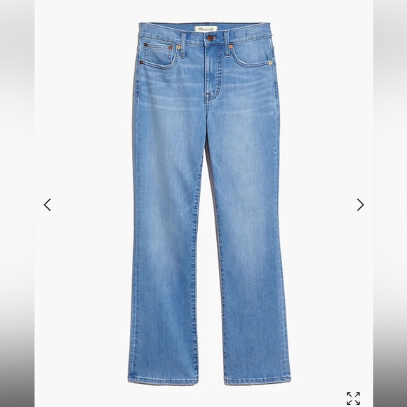 Madewell Cali Demi-Boot Jeans in Barnard Wash - Light Wash - Picture 1 of 12